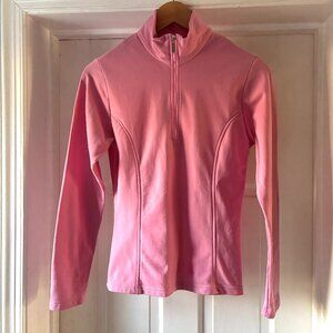 Marker Women's Half Zip Polar Fleece Long Sleeve Pullover Size S Pink Ski